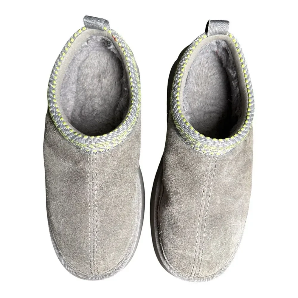 Ugg Koolaburra Women's Burree Grey Platform Slipper Cloud Size 10 Style#1159750